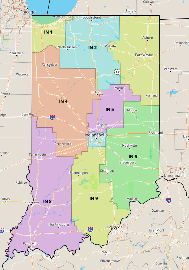 'Map of Congressional Districts,' govtrack.us.